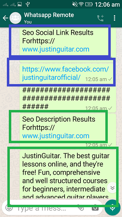Seo command, whatsapp cloud remote